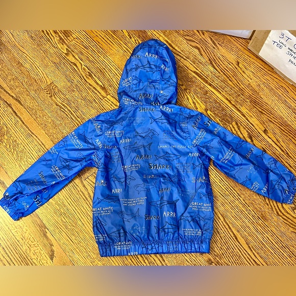 Joules blue shark rain coat toddler size 3T - Picture 8 of 8